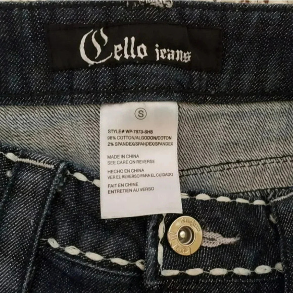 Cello 2‎ blue jeans embellished denim shorts - Picture 3 of 4